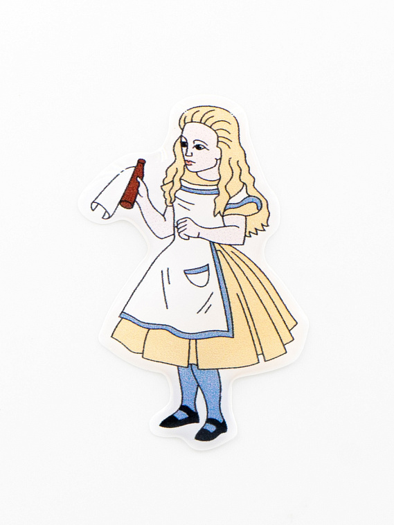 Стикер объемный "Алиса. Выпей меня" 606x758